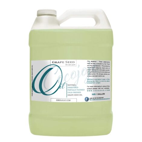 Unrefined Grape Seed Oil Partially Filtered 1 Gallon