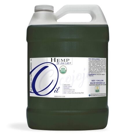 USDA Unrefined Organic Hemp Oil 1 Gallon