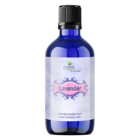 Lavender Essential Oil 1 OZ - Cobalt Blue Bottle